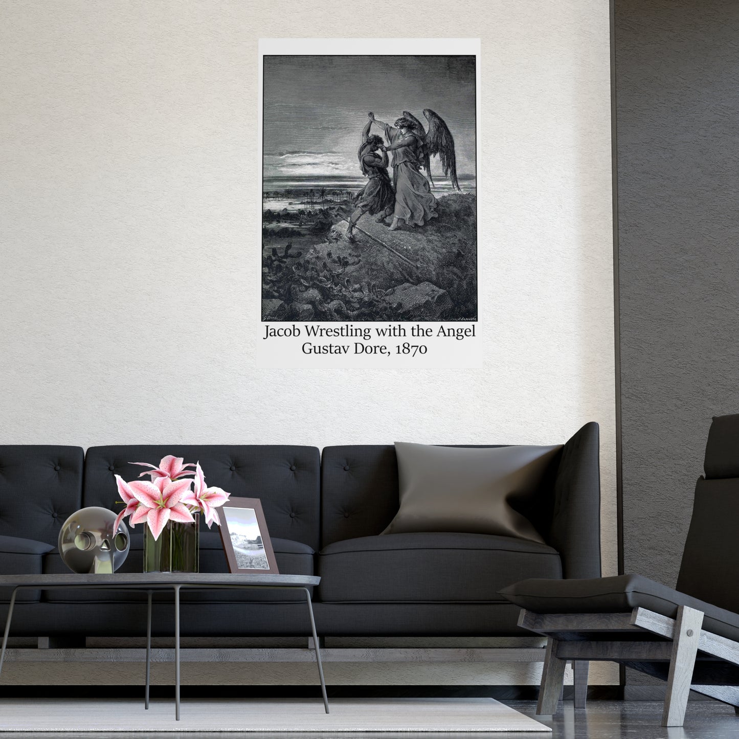 Jacob Wrestling with the Angel - Gustav Dore, 1870