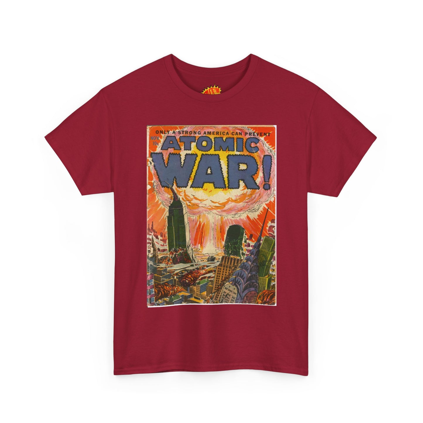 Atomic War Nov. Comic Tee Shirt *Multiple Colors*