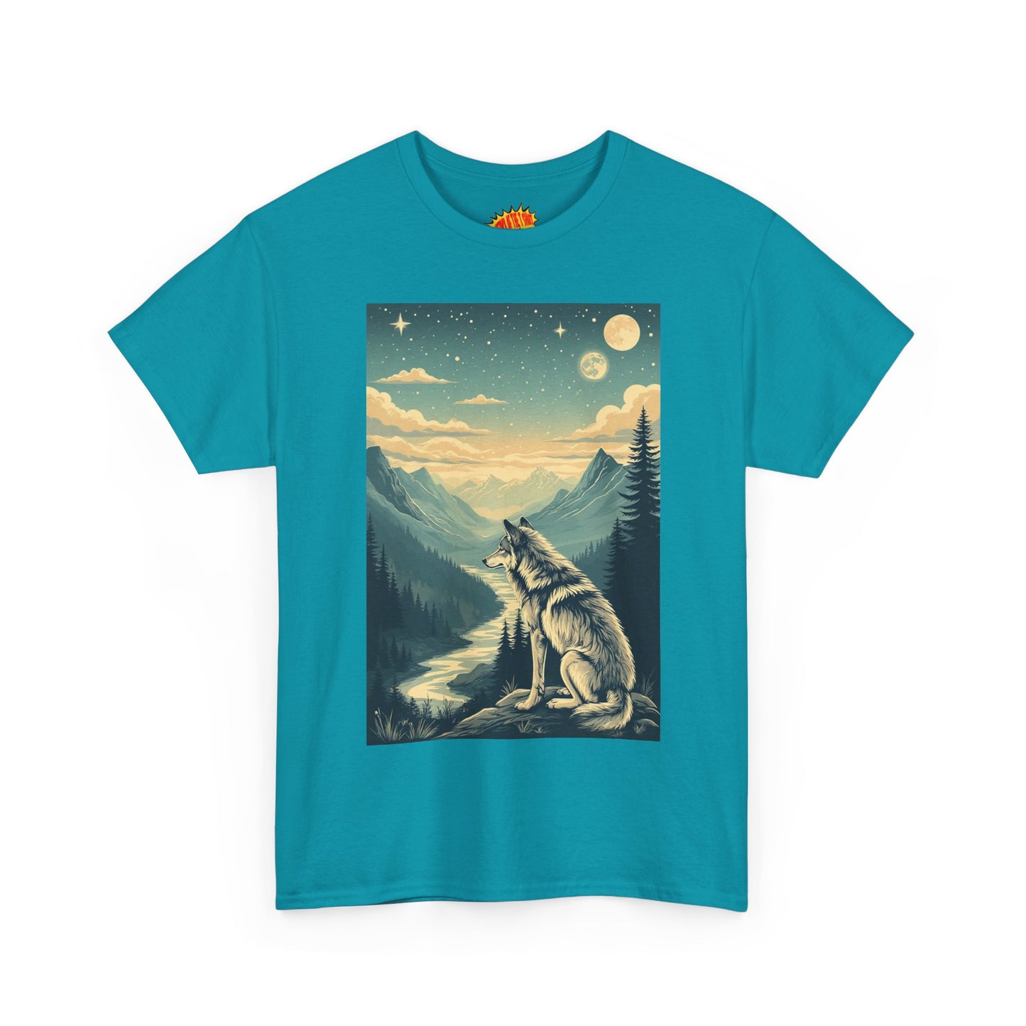 Mountain Wolf Scene T-Shirt *Multiple Colors*