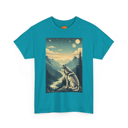 Mountain Wolf Scene T-Shirt