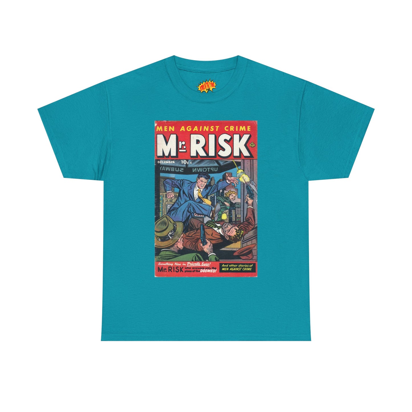 Mr. Risk December Comic Tee Shirt *Multiple Colors*