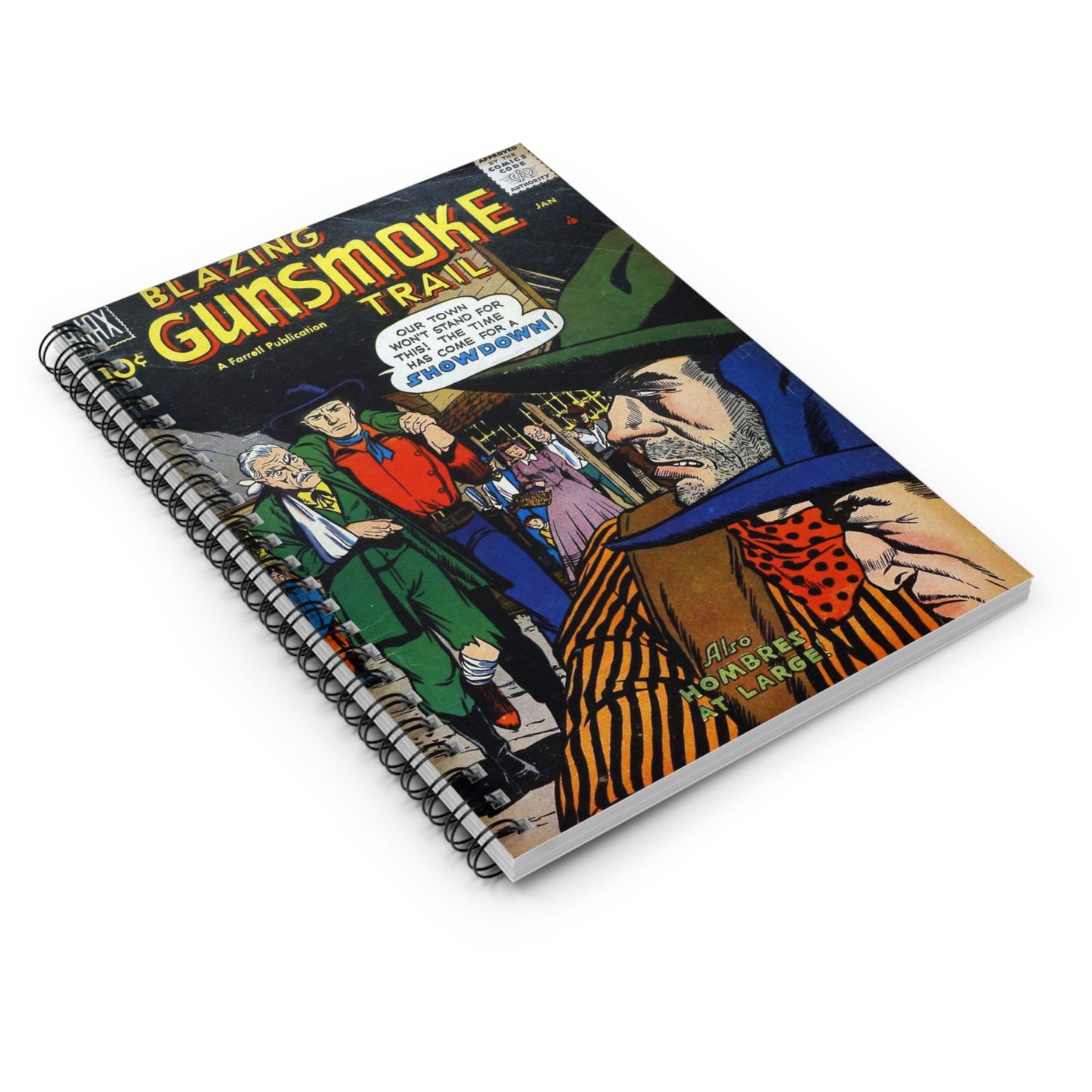 Gunsmoke Trail January Comic Cover Notebook