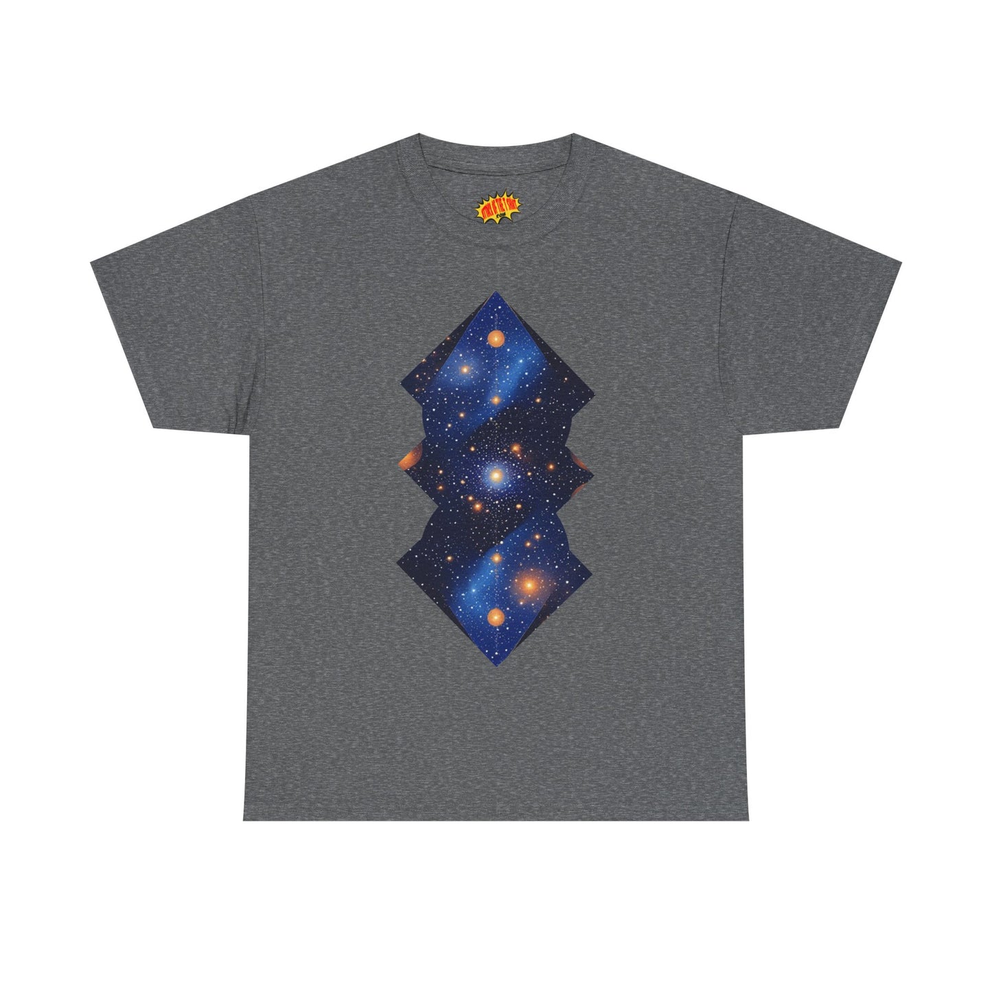 Geometric Shaped Galaxy Graphic Space Art Tee Shirt *Multiple Colors*