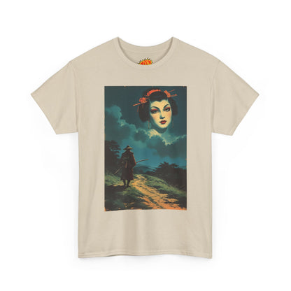 Walking Samurai w/Cloud Woman T-Shirt