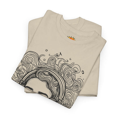 Line Drawing Portrait Graphic Music Art Tee Shirt