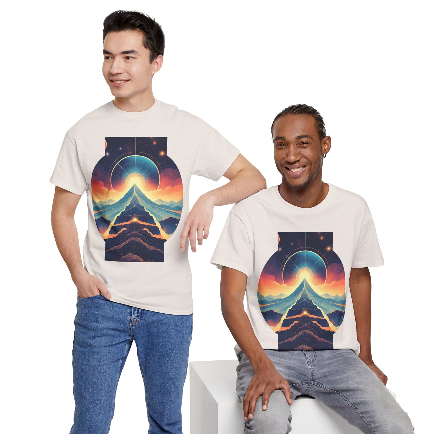Cosmic Stairway Galaxy Graphic Art Tee Shirt *Multiple Colors*