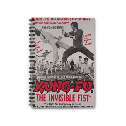 Kung Fu the Invisible Fist - Vintage Movie Poster Notebook