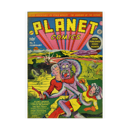 Planet Comics #2 Matte Vertical Posters