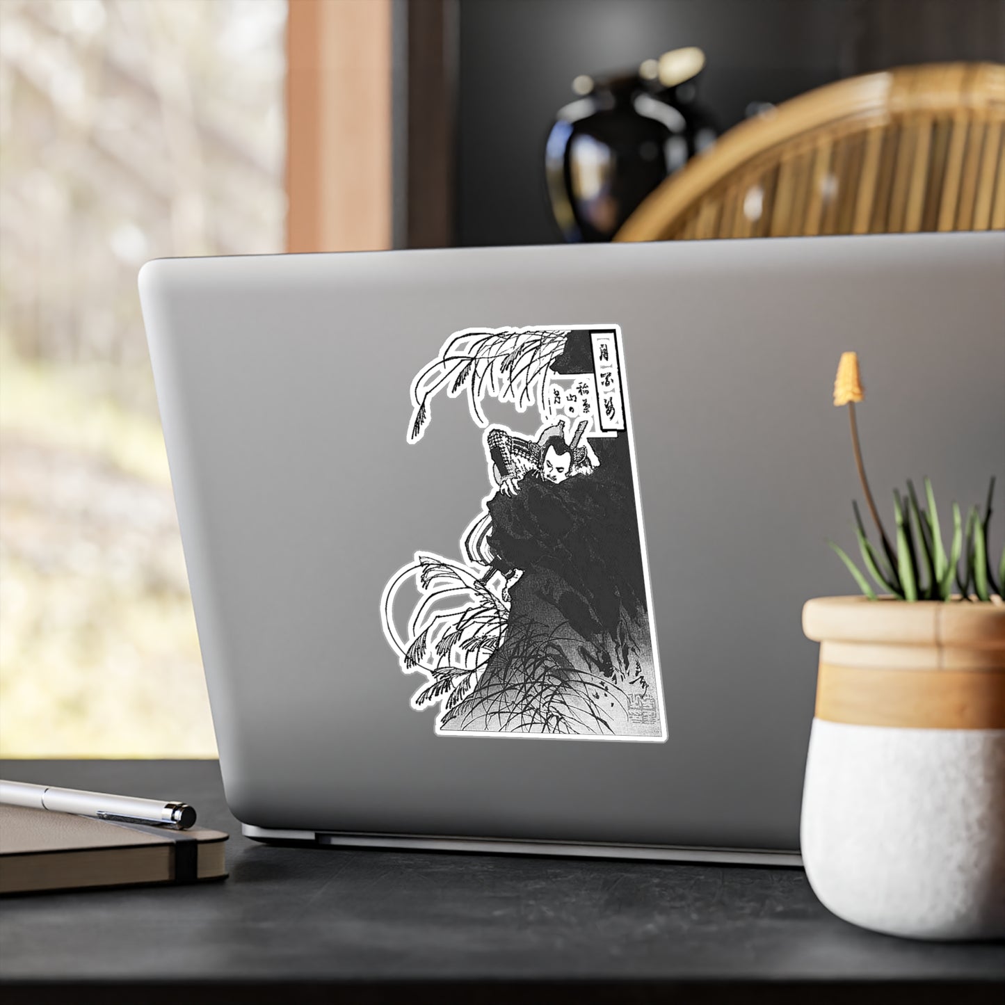 Inaba Mountain Moon Japanese Art Durable Vinyl Decal Sticker