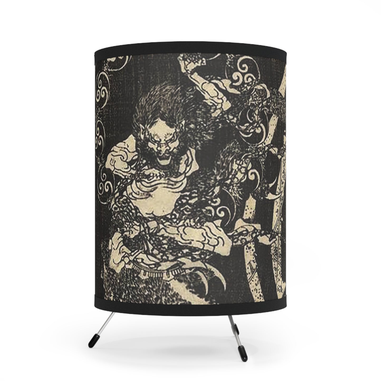 Destruction by Hokusai Japanese Art Lamp
