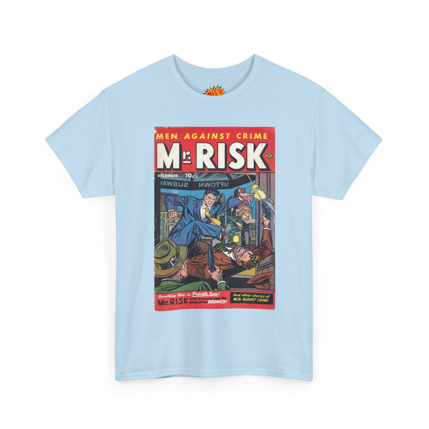 Mr. Risk December Comic Tee Shirt *Multiple Colors*