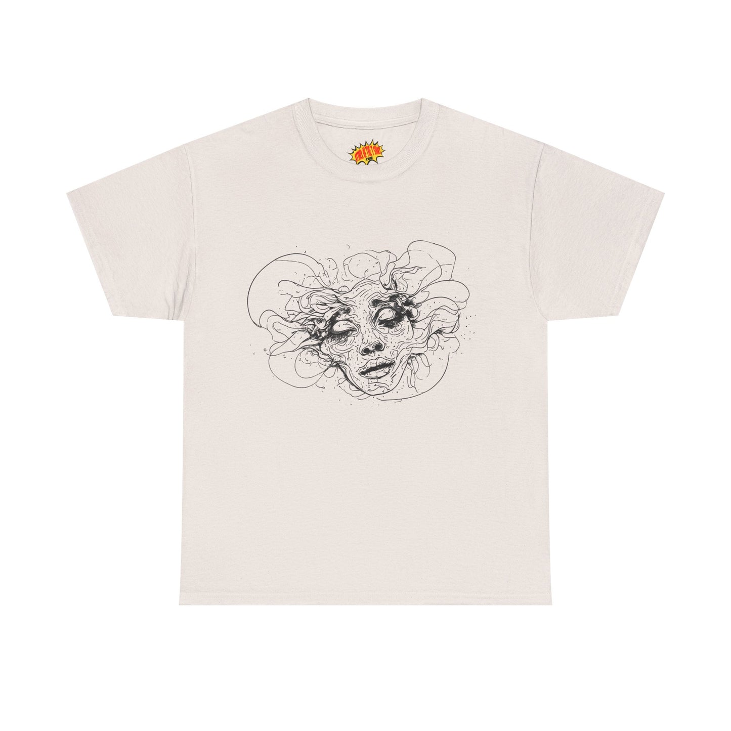 Abstract Face Line Drawing Graphic Art Tee Shirt *Multiple Colors*