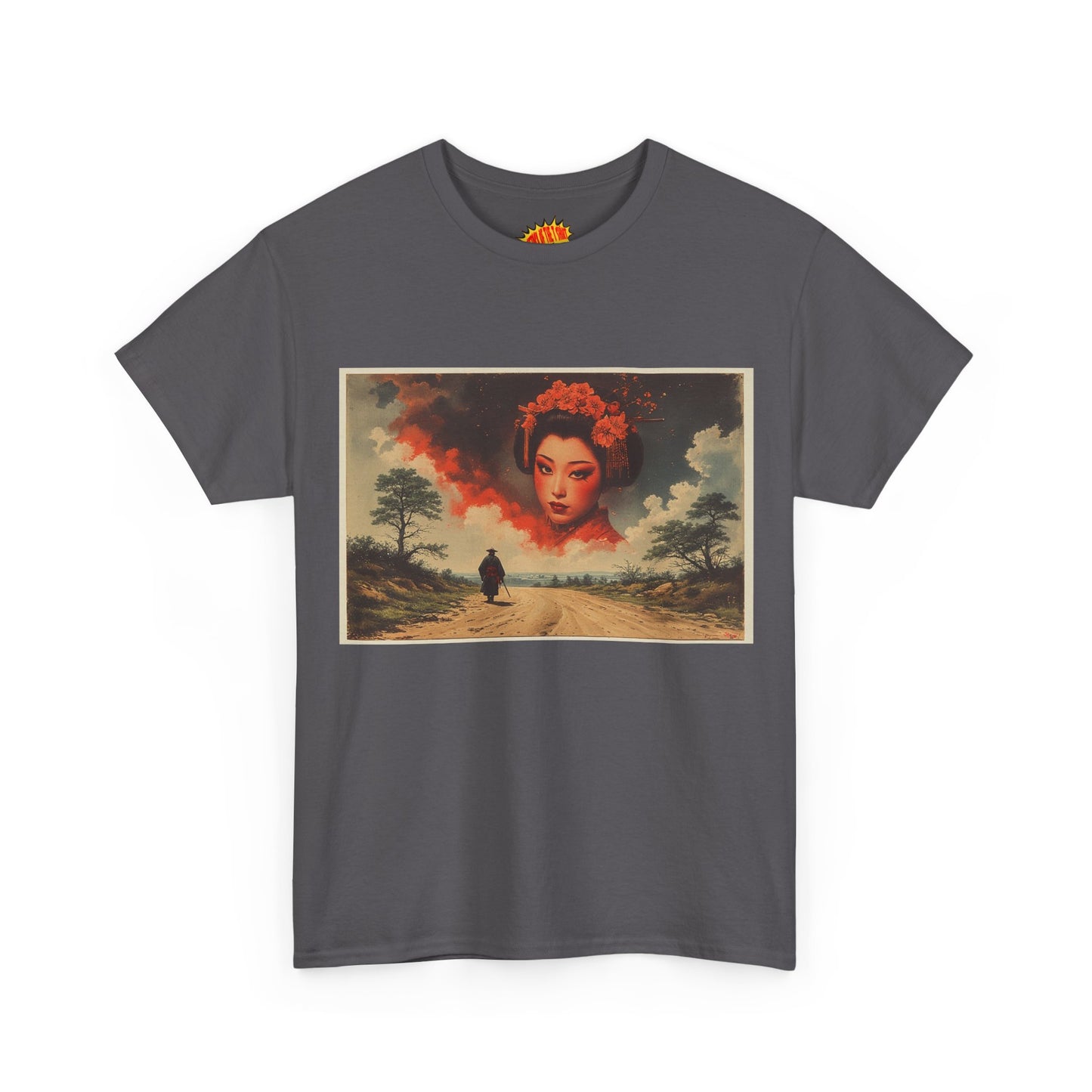 Samurai w/Cloud Geisha Woman T-Shirt *Multiple Colors*