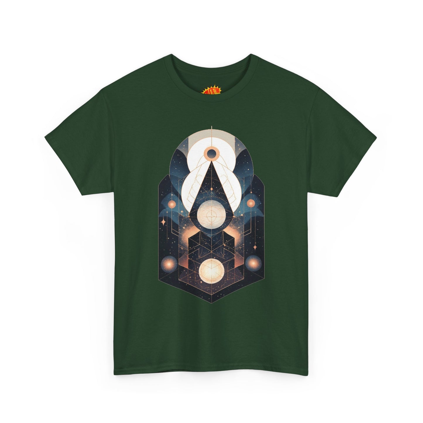 Geometric Space Art Pattern Graphic Tee Shirt *Multiple Colors*