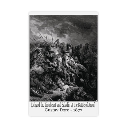 Richard the Lionheart and Saladin at the Battle of Arsuf - Gustav Dore, 1877