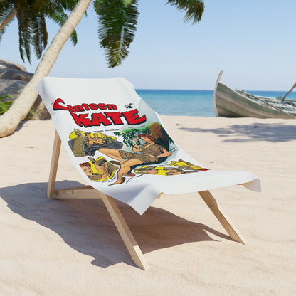 Canteen Kate #1 Beach Towel White