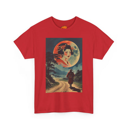 Walking Samurai w/Full Moon Woman T-Shirt