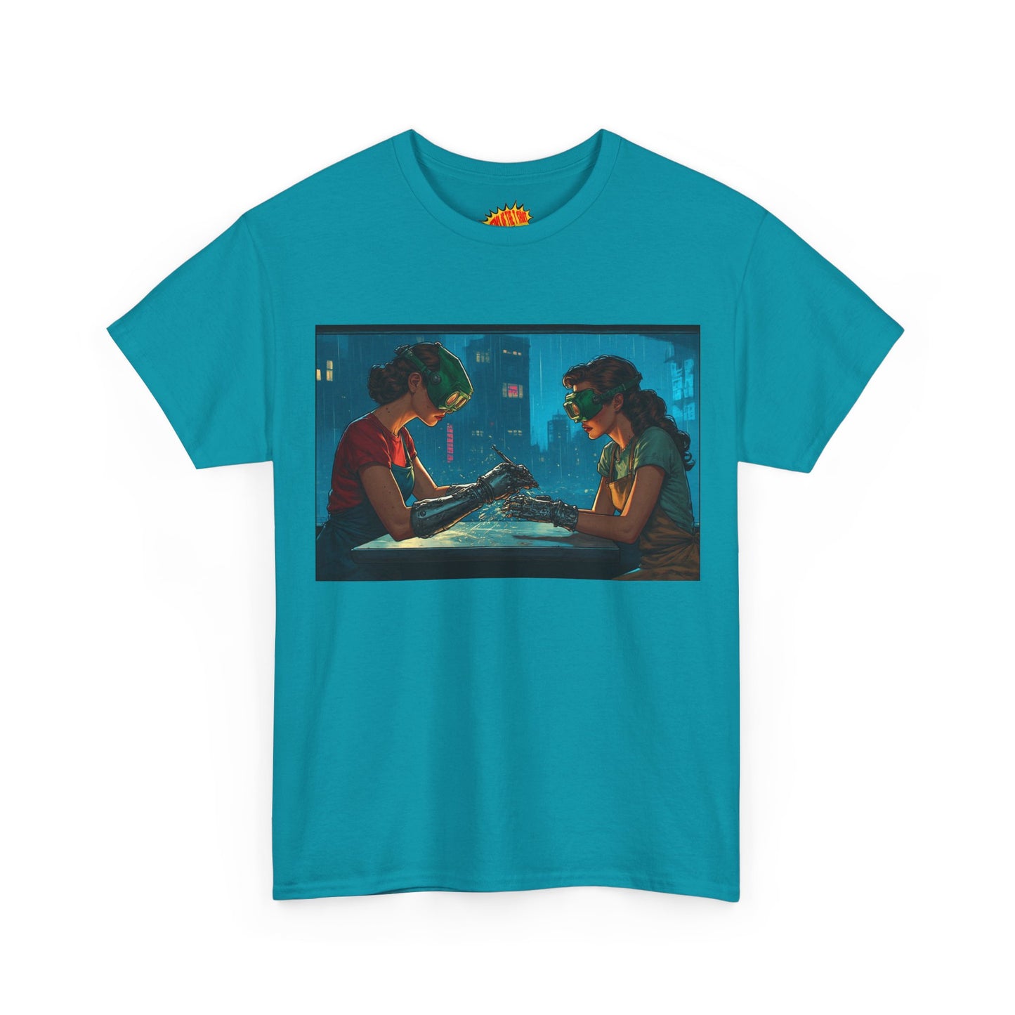 Cyberpunk Cyborg Hand Repair Scene T-Shirt *Multiple Colors*