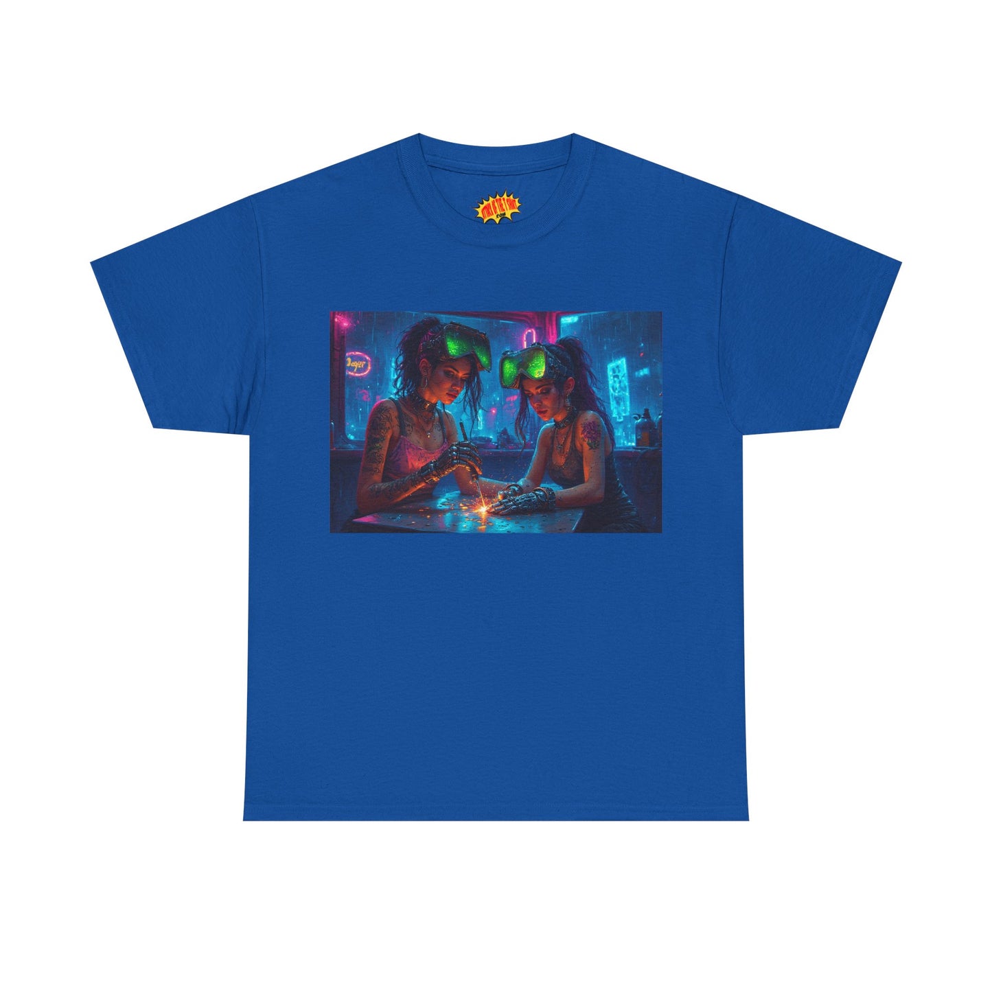 Cyberpunk Robot Fingers Manicure Scene T-Shirt *Multiple Colors*