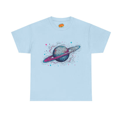 Ringed Planet Space Art Graphic Tee Shirt