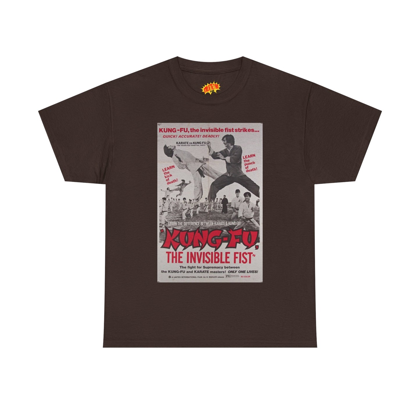 Kung Fu the Invisible Fist Movie Poster T-Shirt *Multiple Colors*