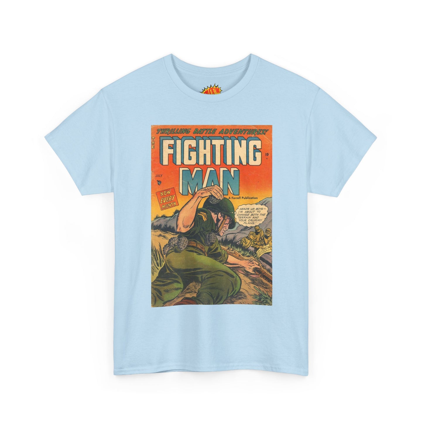 The Fighting Man July Comic Tee Shirt *Multiple Colors*