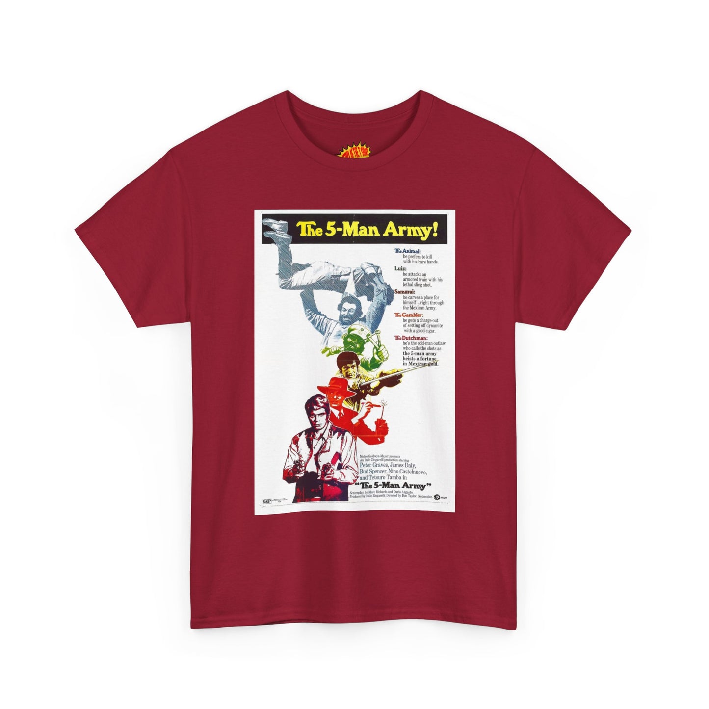 The 5 Man Army Movie Poster T-Shirt *Multiple Colors*