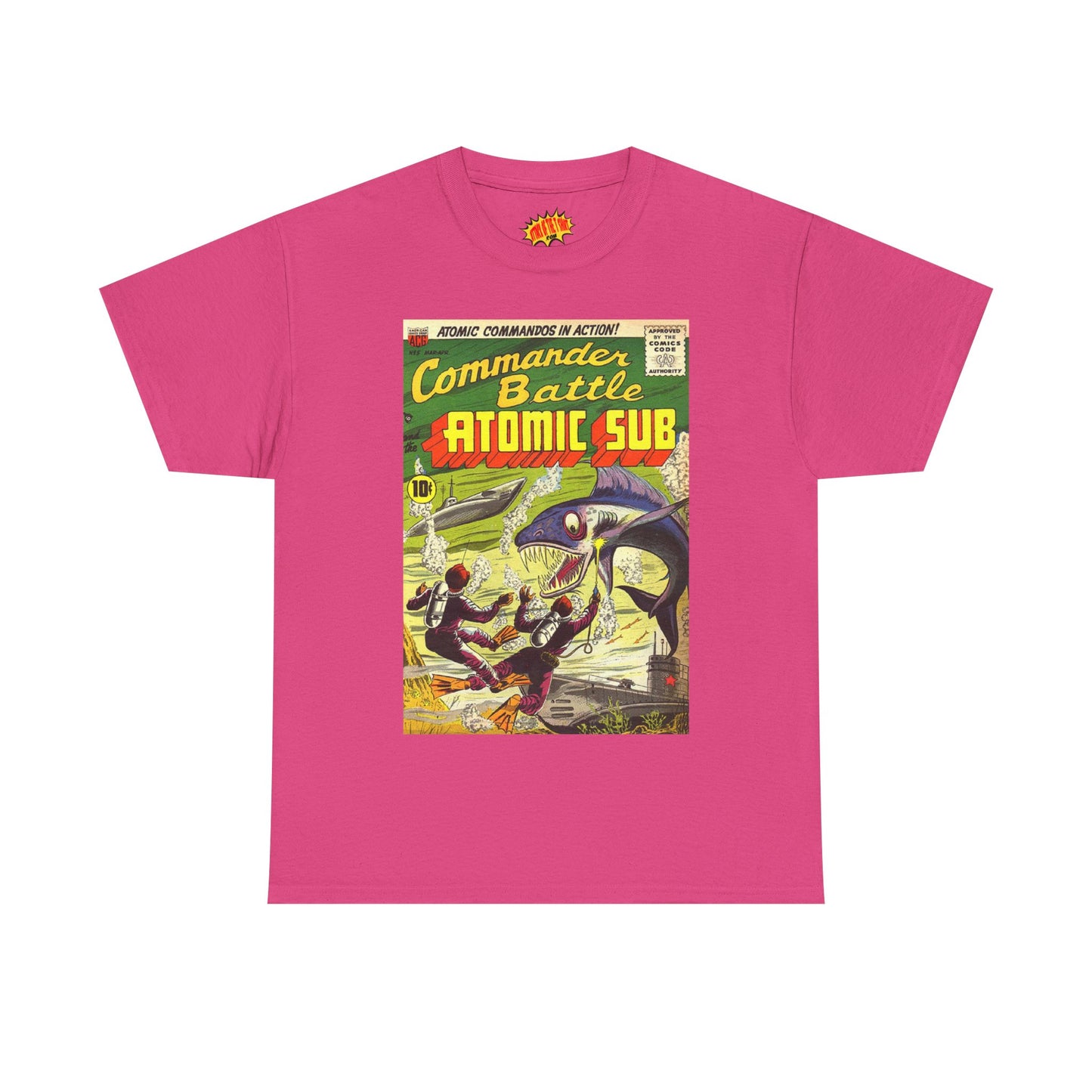 Commander Battle Atomic Sub Comic No. 5 Tee Shirt *Multiple Colors*