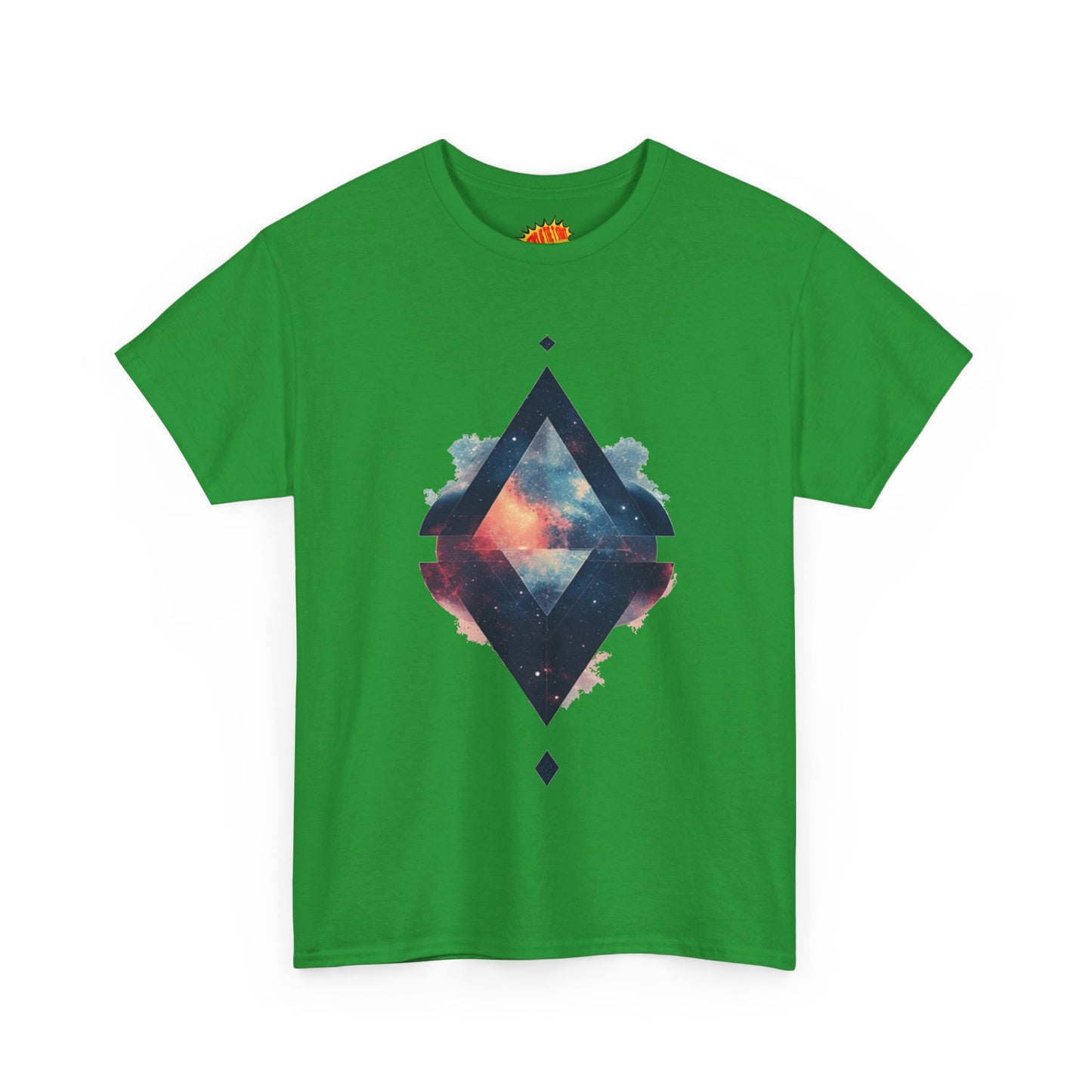 Split Diamond Shape Nebula Graphic Space Art Tee Shirt *Multiple Colors*