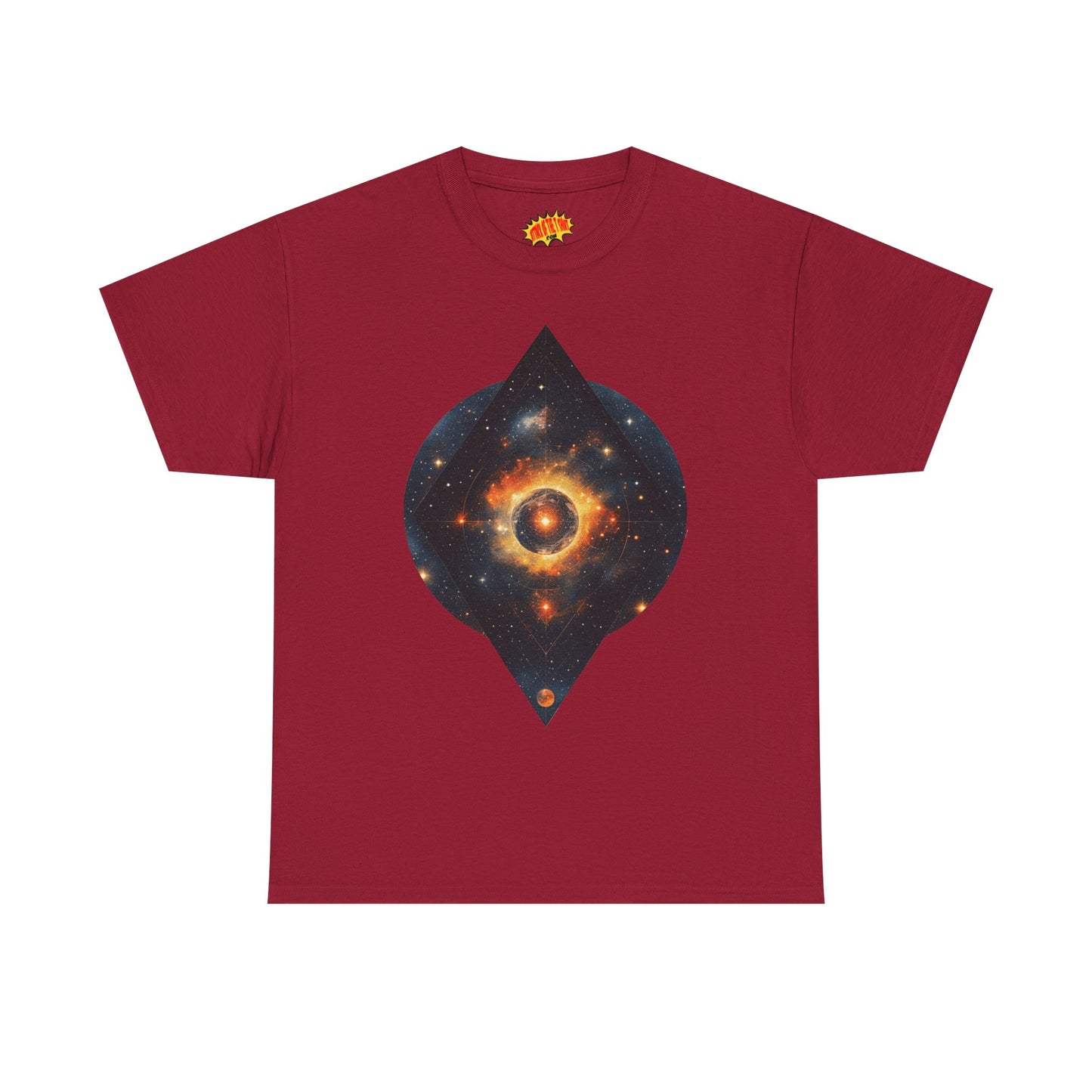 Rounded Diamond Shape Nebula Graphic Space Art Tee Shirt *Multiple Colors*