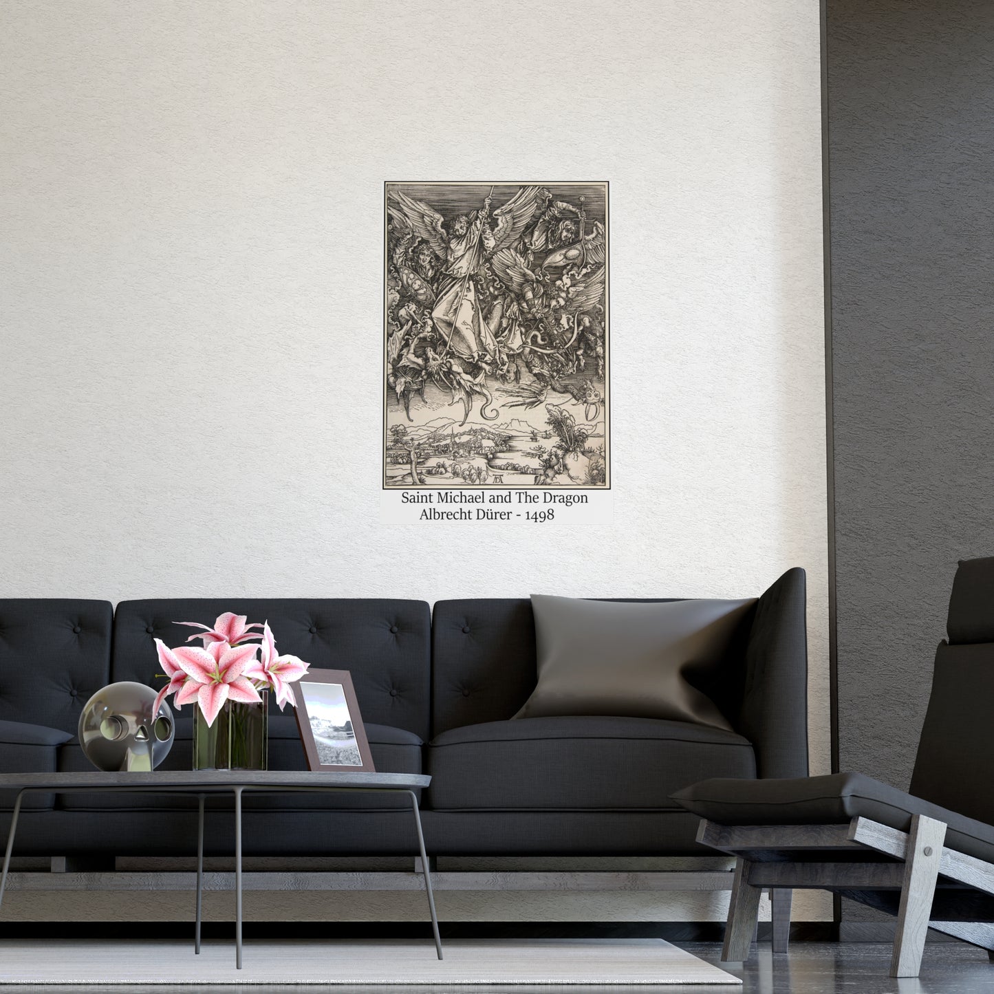 Saint Michael and The Dragon - Albrecht Dürer, 1498