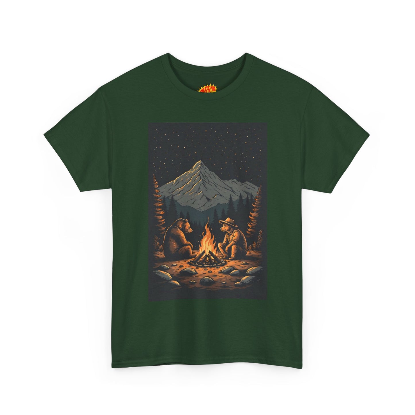 Mountain Bears Campfire Scene T-Shirt *Multiple Colors*