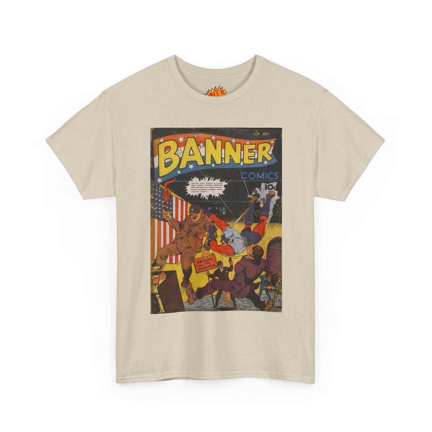 Banner Nov. Comic Tee Shirt *Multiple Colors*