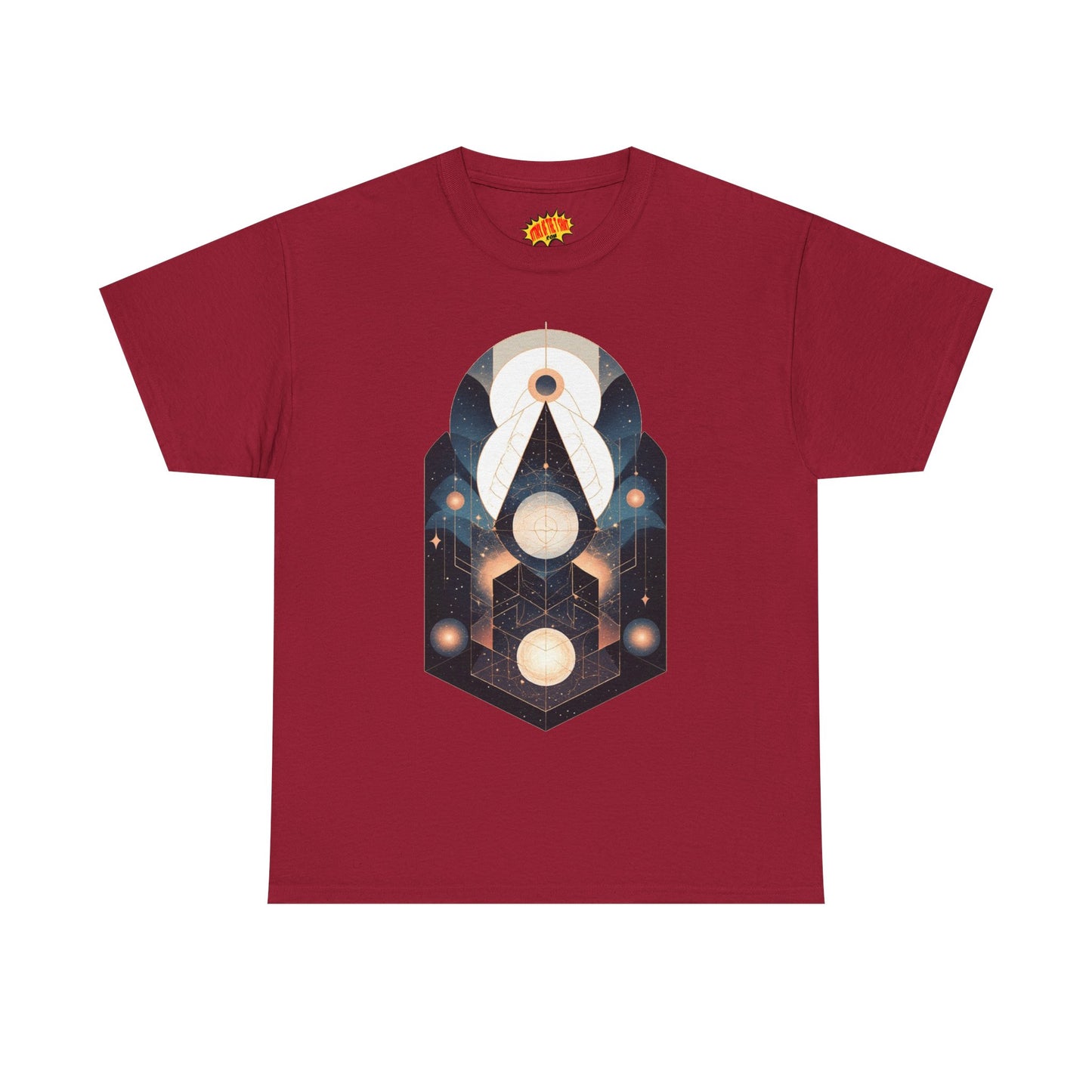 Geometric Space Art Pattern Graphic Tee Shirt *Multiple Colors*