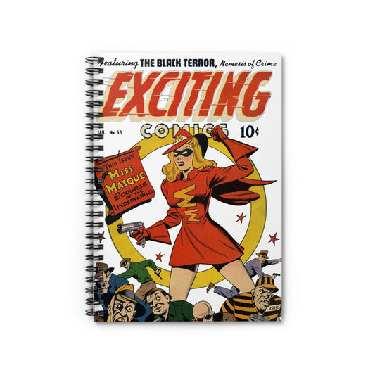 Exciting Comics #53 feat. Miss Masque Spiral Notebook
