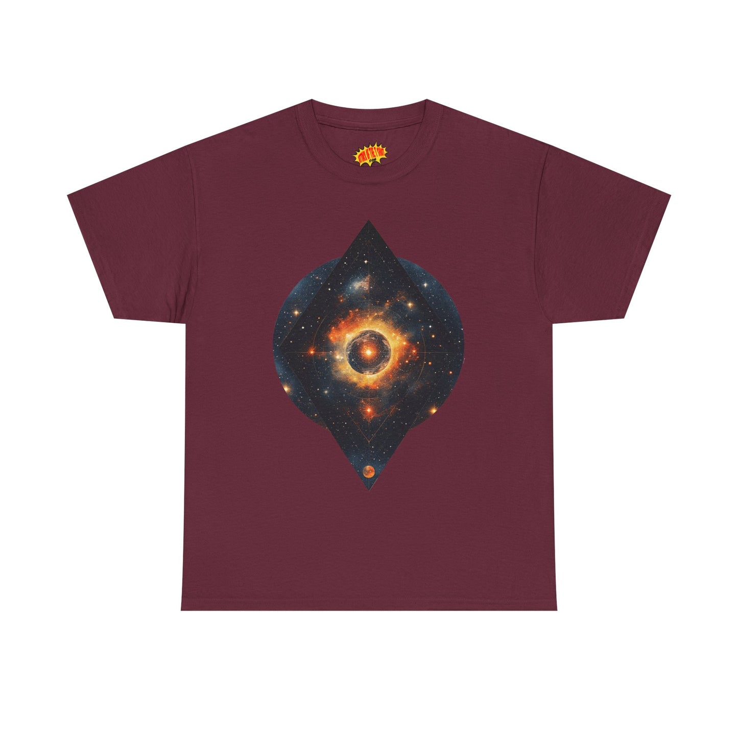 Rounded Diamond Shape Nebula Graphic Space Art Tee Shirt *Multiple Colors*