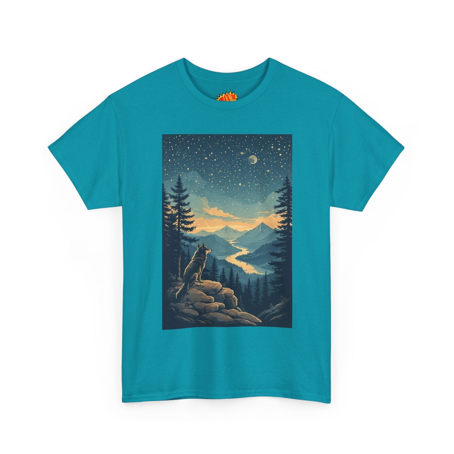 Mountain Wolf Starry Night T-Shirt *Multiple Colors*