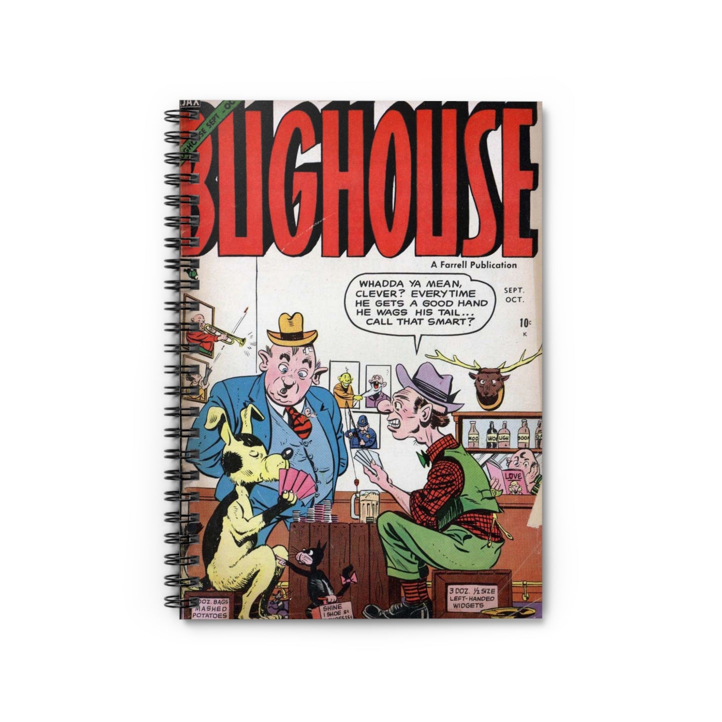 Bughouse September - October Comic Book Cover Notebook