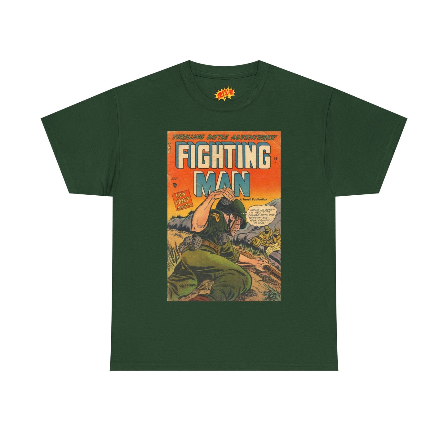 The Fighting Man July Comic Tee Shirt *Multiple Colors*