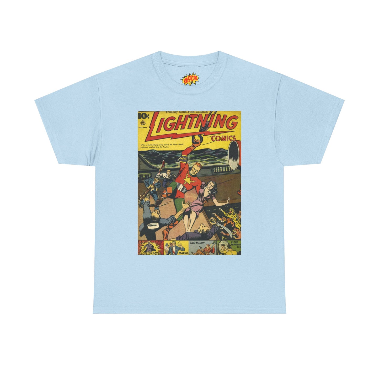 Lightning Comics December Comic Tee Shirt *Multiple Colors*