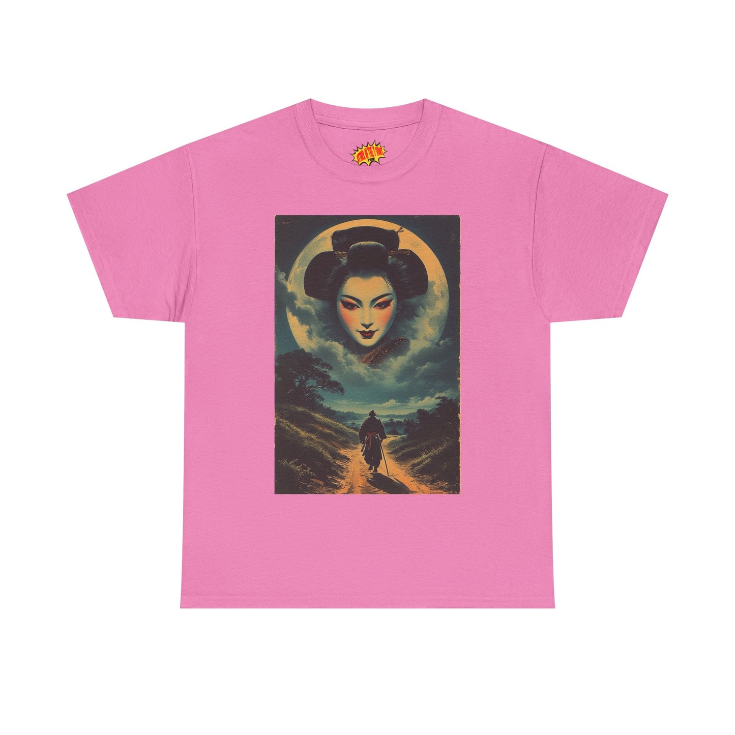 Walking Samurai w/Geisha Moon T-Shirt *Multiple Colors*