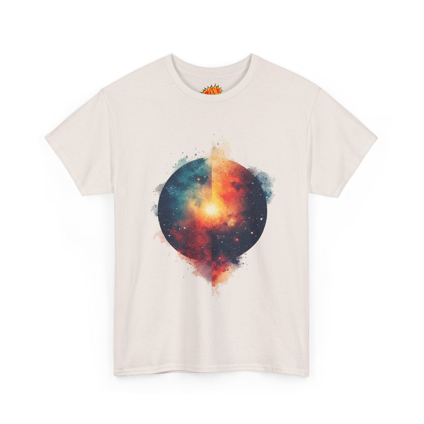 Round Galaxy w/Nebula Graphic Art Tee Shirt *Multiple Colors*