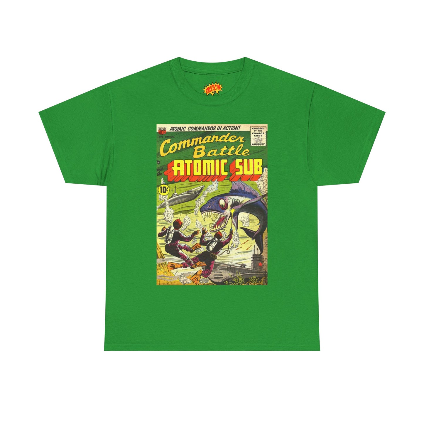 Commander Battle Atomic Sub Comic No. 5 Tee Shirt *Multiple Colors*