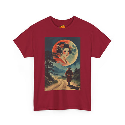 Walking Samurai w/Full Moon Woman T-Shirt