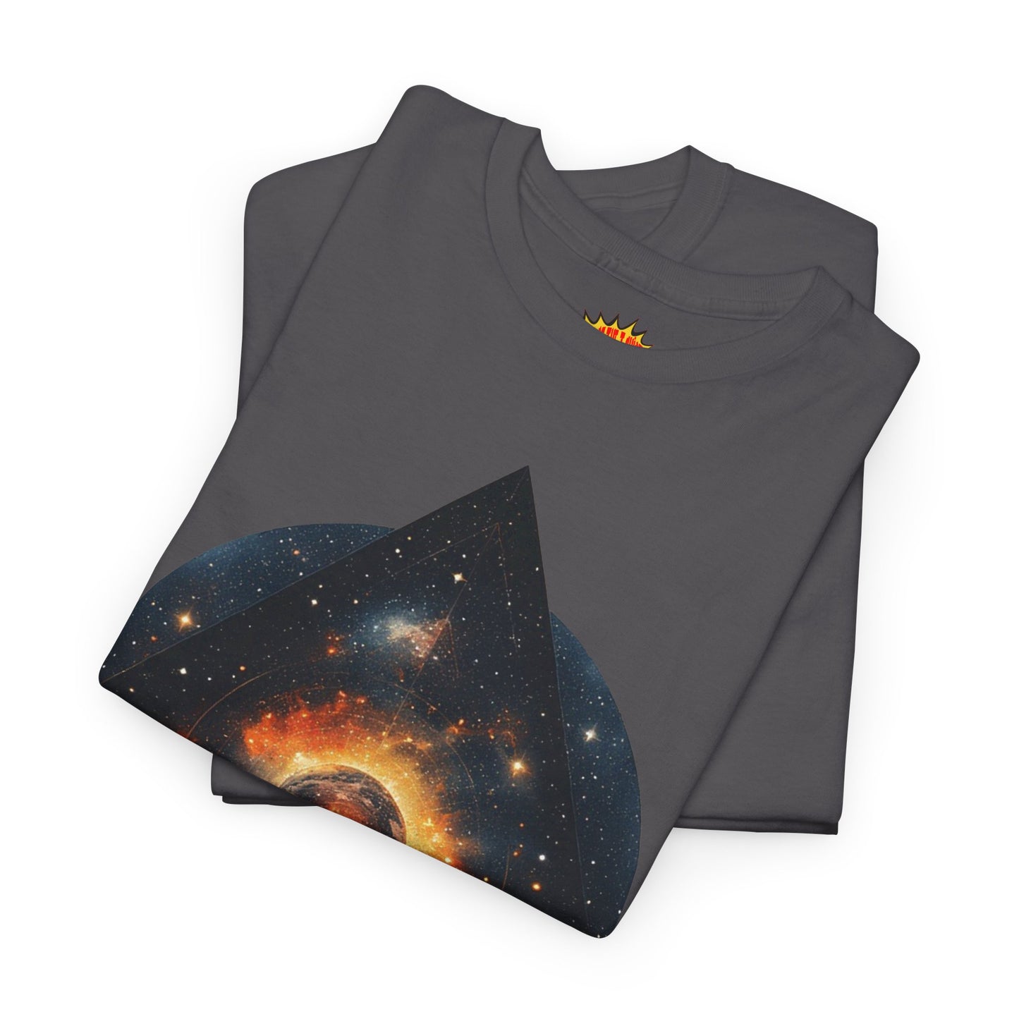 Rounded Diamond Shape Nebula Graphic Space Art Tee Shirt *Multiple Colors*
