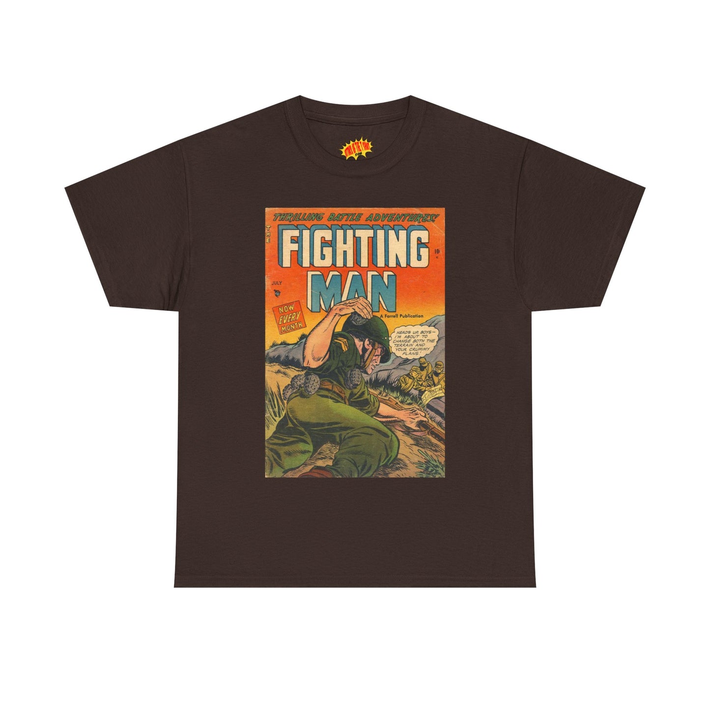 The Fighting Man July Comic Tee Shirt *Multiple Colors*