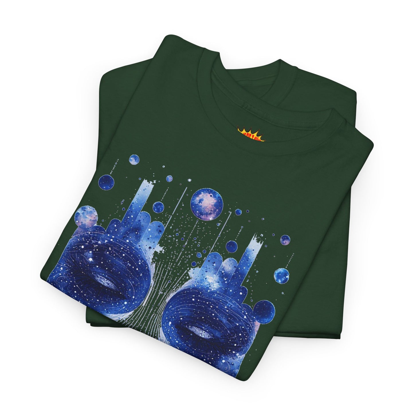 Cosmic Face Galaxy Graphic Space Art Tee Shirt *Multiple Colors*