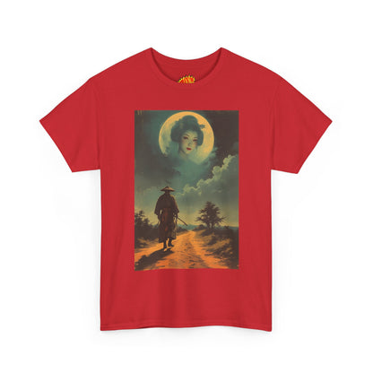Walking Samurai w/Full Moon Woman T-Shirt