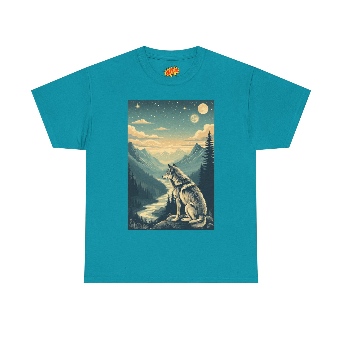 Mountain Wolf Scene T-Shirt *Multiple Colors*