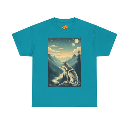 Mountain Wolf Scene T-Shirt
